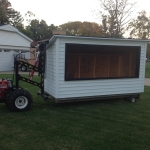 Firewood storage box move